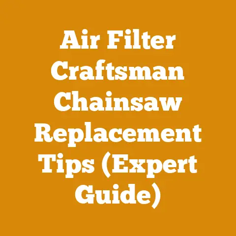 Air Filter Craftsman Chainsaw Replacement Tips (Expert Guide)