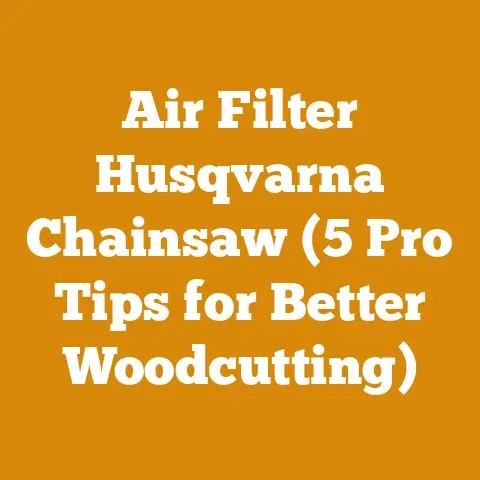 Air Filter Husqvarna Chainsaw (5 Pro Tips for Better Woodcutting)