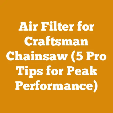 Air Filter for Craftsman Chainsaw (5 Pro Tips for Peak Performance)