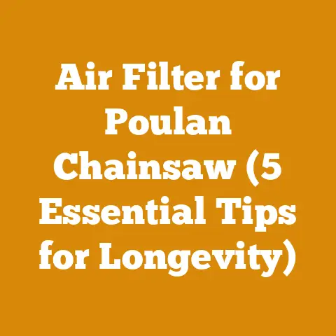 Air Filter for Poulan Chainsaw (5 Essential Tips for Longevity)