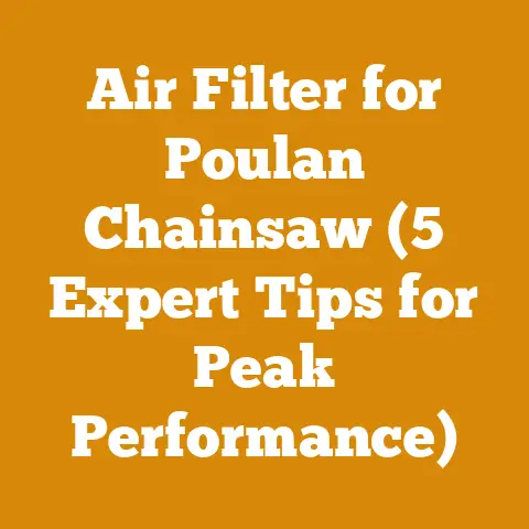 Air Filter for Poulan Chainsaw (5 Expert Tips for Peak Performance)