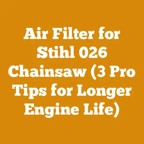 Air Filter for Stihl 026 Chainsaw (3 Pro Tips for Longer Engine Life)