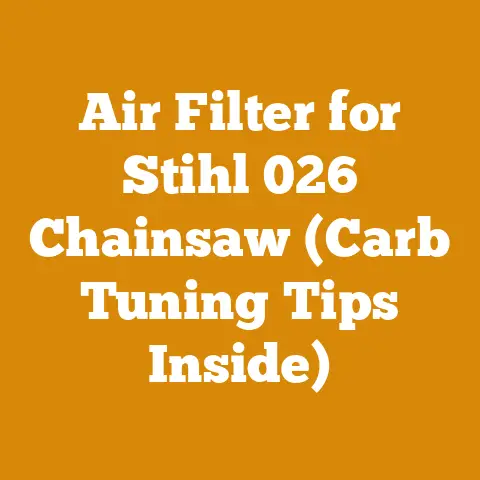 Air Filter for Stihl 026 Chainsaw (Carb Tuning Tips Inside)