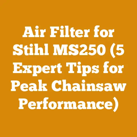 Air Filter for Stihl MS250 (5 Expert Tips for Peak Chainsaw Performance)