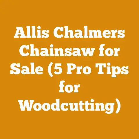 Allis Chalmers Chainsaw for Sale (5 Pro Tips for Woodcutting)