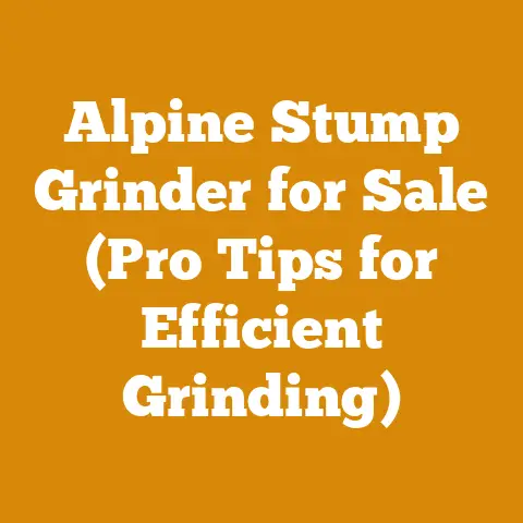 Alpine Stump Grinder for Sale (Pro Tips for Efficient Grinding)