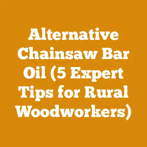 Alternative Chainsaw Bar Oil (5 Expert Tips for Rural Woodworkers)