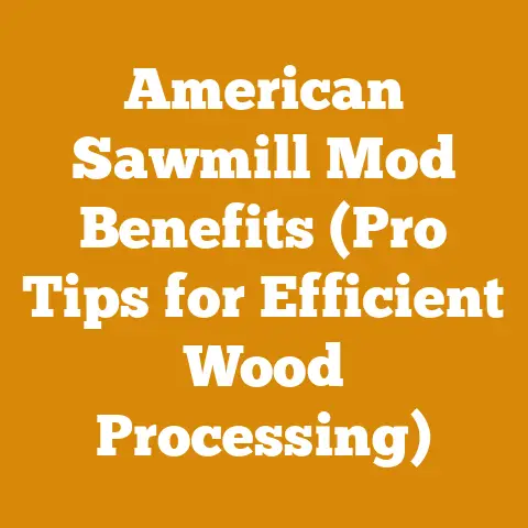 American Sawmill Mod Benefits (Pro Tips for Efficient Wood Processing)