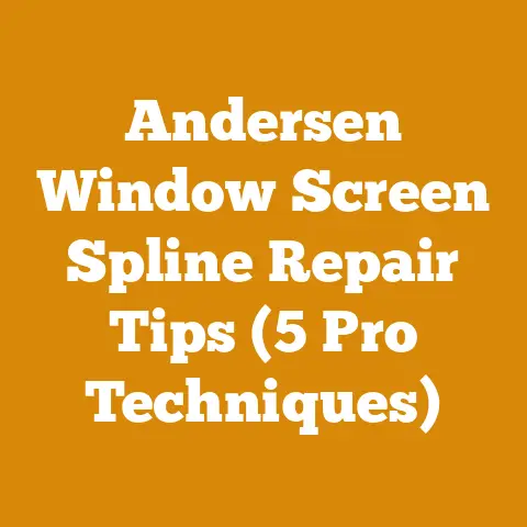 Andersen Window Screen Spline Repair Tips (5 Pro Techniques)