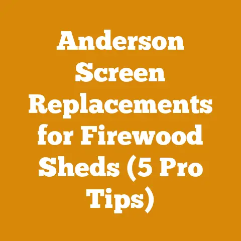 Anderson Screen Replacements for Firewood Sheds (5 Pro Tips)
