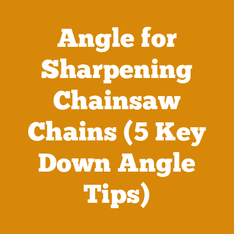 Angle for Sharpening Chainsaw Chains (5 Key Down Angle Tips)