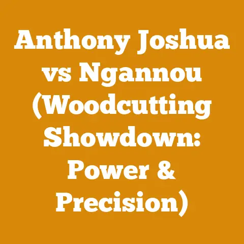 Anthony Joshua vs Ngannou (Woodcutting Showdown: Power & Precision)