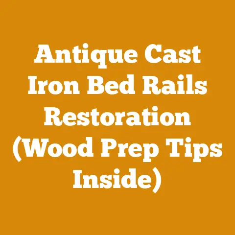 Antique Cast Iron Bed Rails Restoration (Wood Prep Tips Inside)