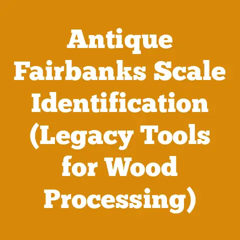 Antique Fairbanks Scale Identification (Legacy Tools for Wood Processing)