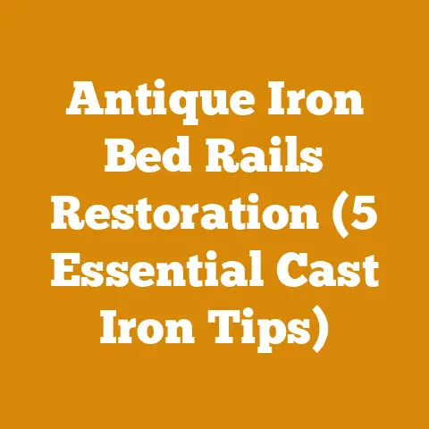 Antique Iron Bed Rails Restoration (5 Essential Cast Iron Tips)