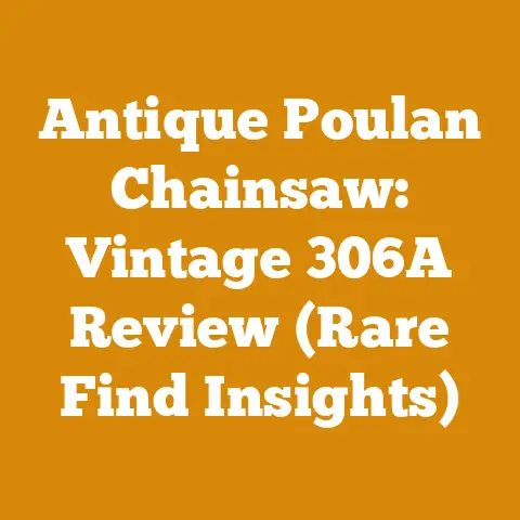 Antique Poulan Chainsaw: Vintage 306A Review (Rare Find Insights)