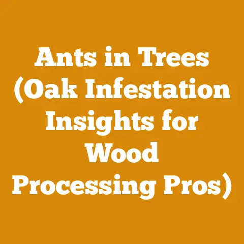 Ants in Trees (Oak Infestation Insights for Wood Processing Pros)