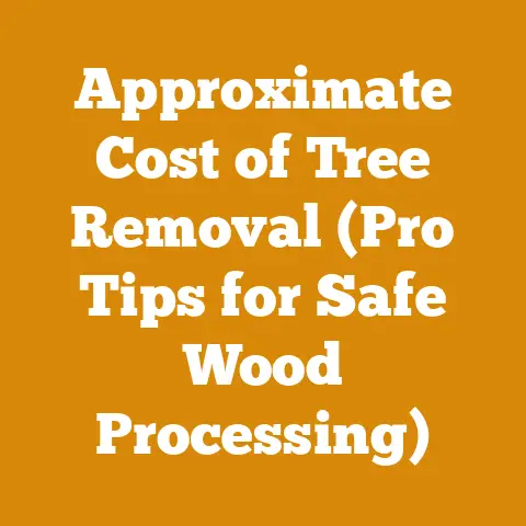 Approximate Cost of Tree Removal (Pro Tips for Safe Wood Processing)
