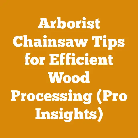 Arborist Chainsaw Tips for Efficient Wood Processing (Pro Insights)