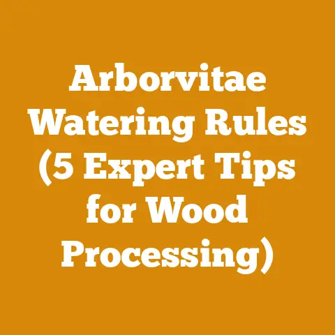 Arborvitae Watering Rules (5 Expert Tips for Wood Processing)