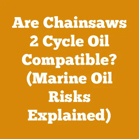 Are Chainsaws 2 Cycle Oil Compatible? (Marine Oil Risks Explained)