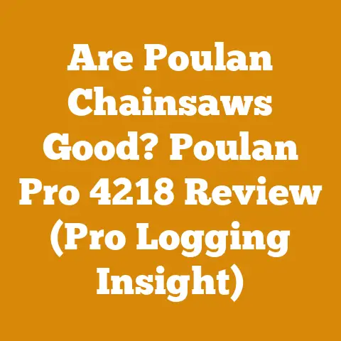Are Poulan Chainsaws Good? Poulan Pro 4218 Review (Pro Logging Insight)