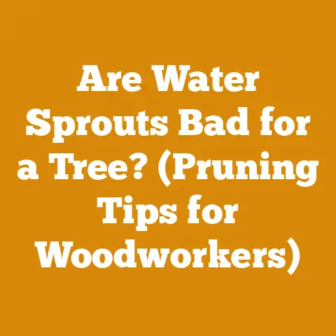 Are Water Sprouts Bad for a Tree? (Pruning Tips for Woodworkers)