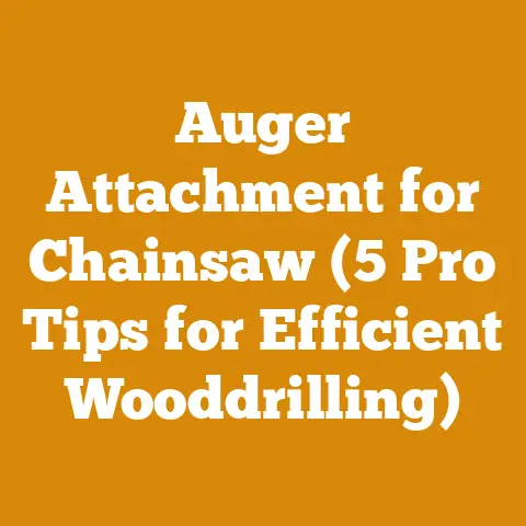 Auger Attachment for Chainsaw (5 Pro Tips for Efficient Wooddrilling)