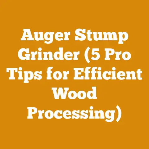 Auger Stump Grinder (5 Pro Tips for Efficient Wood Processing)