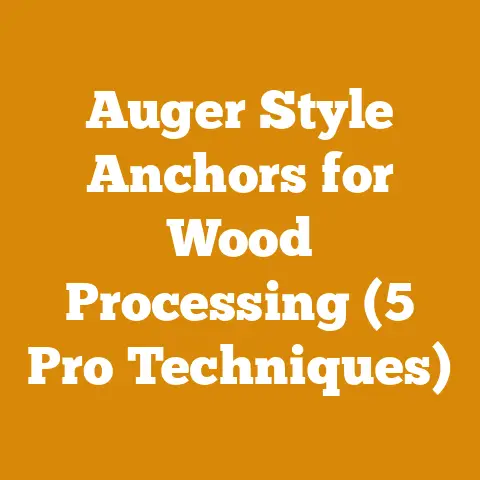 Auger Style Anchors for Wood Processing (5 Pro Techniques)