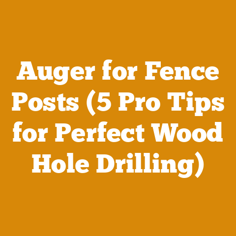 Auger for Fence Posts (5 Pro Tips for Perfect Wood Hole Drilling)