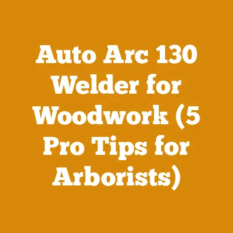 Auto Arc 130 Welder for Woodwork (5 Pro Tips for Arborists)
