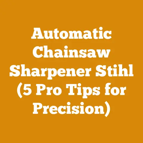 Automatic Chainsaw Sharpener Stihl (5 Pro Tips for Precision)