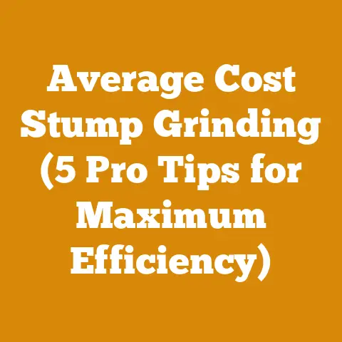Average Cost Stump Grinding (5 Pro Tips for Maximum Efficiency)