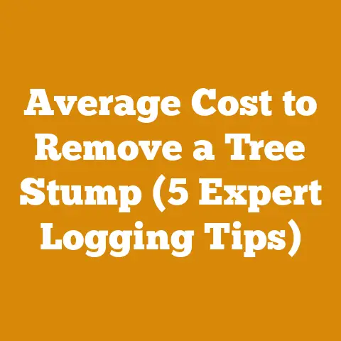 Average Cost to Remove a Tree Stump (5 Expert Logging Tips)