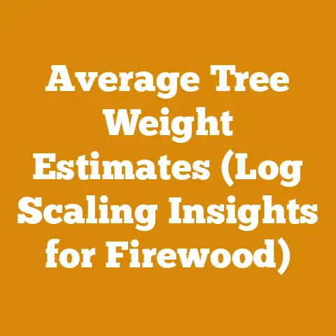 Average Tree Weight Estimates (Log Scaling Insights for Firewood)