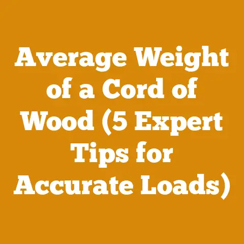 Average Weight of a Cord of Wood (5 Expert Tips for Accurate Loads)