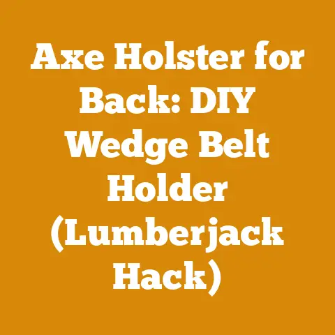 Axe Holster for Back: DIY Wedge Belt Holder (Lumberjack Hack)