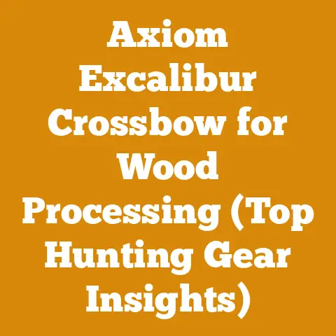Axiom Excalibur Crossbow for Wood Processing (Top Hunting Gear Insights)