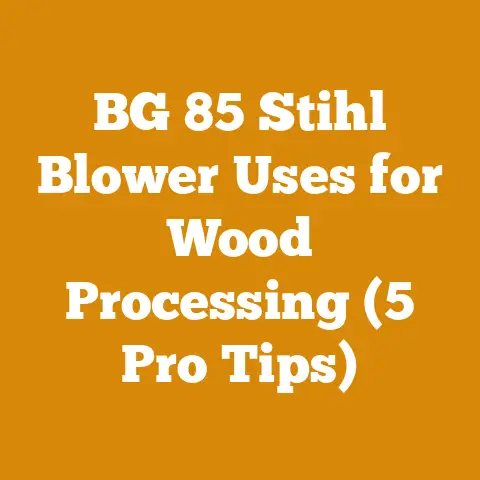 BG 85 Stihl Blower Uses for Wood Processing (5 Pro Tips)