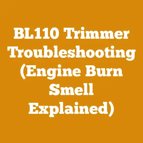 BL110 Trimmer Troubleshooting (Engine Burn Smell Explained)
