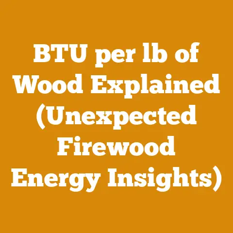 BTU per lb of Wood Explained (Unexpected Firewood Energy Insights)