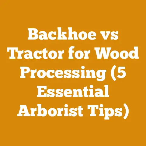 Backhoe vs Tractor for Wood Processing (5 Essential Arborist Tips)