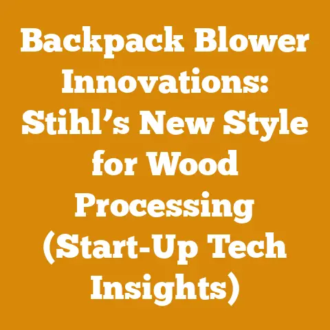 Backpack Blower Innovations: Stihl’s New Style for Wood Processing (Start-Up Tech Insights)