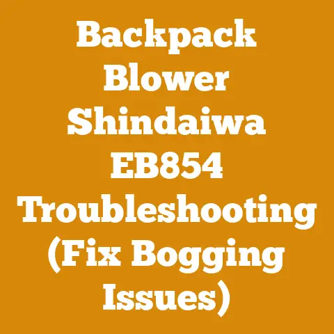 Backpack Blower Shindaiwa EB854 Troubleshooting (Fix Bogging Issues)