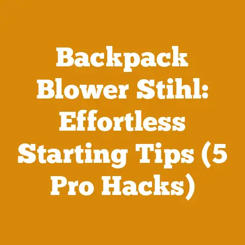 Backpack Blower Stihl: Effortless Starting Tips (5 Pro Hacks)