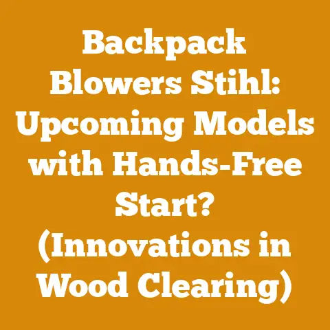Backpack Blowers Stihl: Upcoming Models with Hands-Free Start? (Innovations in Wood Clearing)