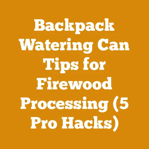 Backpack Watering Can Tips for Firewood Processing (5 Pro Hacks)