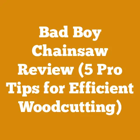 Bad Boy Chainsaw Review (5 Pro Tips for Efficient Woodcutting)