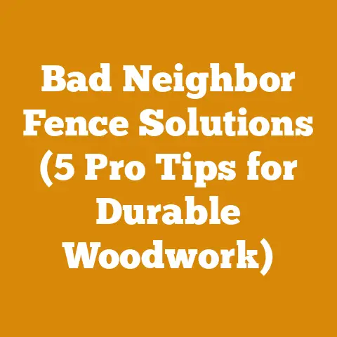 Bad Neighbor Fence Solutions (5 Pro Tips for Durable Woodwork)
